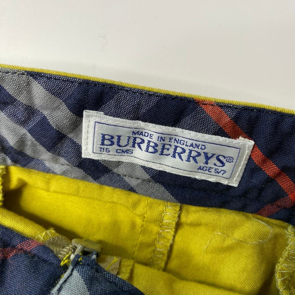 Burberrys Skirt A-Line Pockets Cotton‎ Yellow Boutique Kids Girl’s Size 5/7 - Picture 3 of 4